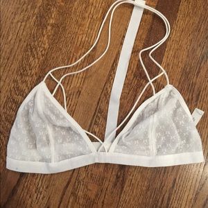 White sheet bralette size medium/large